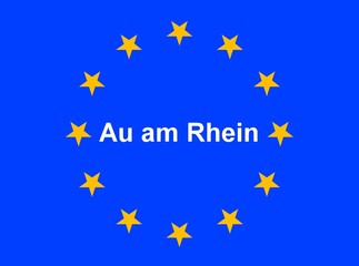 Illustration einer Europaflagge mit der Aufschrift 