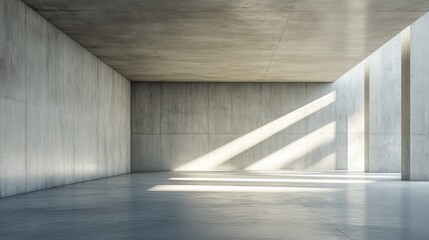 Modern Concrete Interior Space