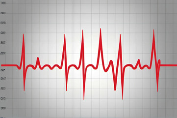 Heartbeat diagram art design