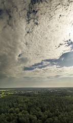 forest from above , near bremen in the middle of nowhere , aerial