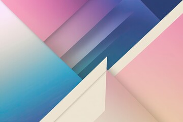 Stunning Pink Blue Cream Gradient Design Layout