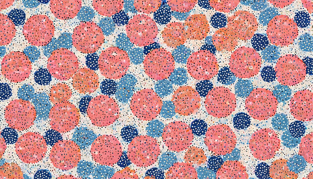 Motif abstrait de cercles color&eacute;s