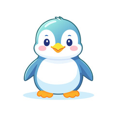 Obraz premium Penguin Cute Small Cartoon Baby Animal Character 