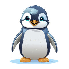 Obraz premium Penguin Cute Small Cartoon Baby Animal Character 