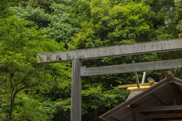 Fototapeta premium 日本 三重県伊勢市にある伊勢神宮の外宮、土宮