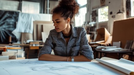 Creative Reflection in Art Studio
