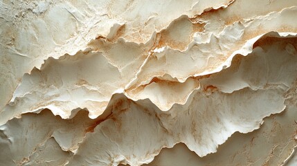 Abstract Textured Wall with White and Brown Hues