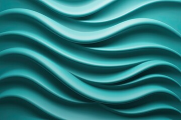 Obraz premium 3D Teal Ripple Wave Background Design for Stunning Visual Impact