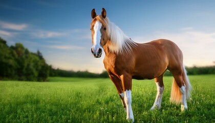Un caballo realista. de cuerpo completo, sobre las cuatro patas