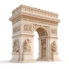 Obraz premium Arc De Triumph Isolated