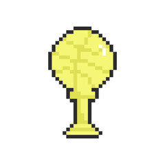 golden shining cup pixel art