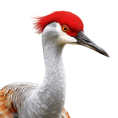 Fototapeta premium Sandhill Crane Isolated
