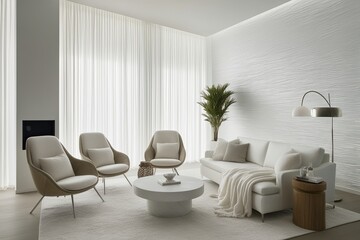 Fototapeta premium Modern Ethereal White Spectrum in Design and Texture for Enhanced Light Effects