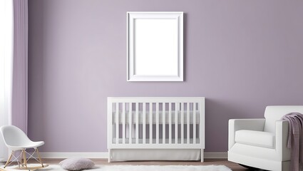 Minimalist Home Decor: Stylish Interior with Artwork Mockup on Wall – Blank Poster Frame for Modern Staging and Elegant Art Display