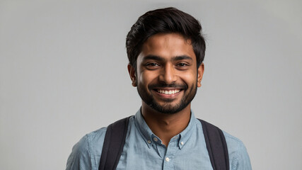 Obraz premium portrait of a happy young Indian man 