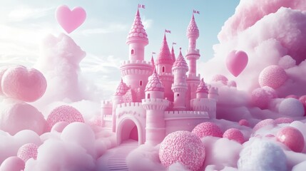 Candyland Dream - Pink Fairy Tale Castle