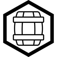 Barrel Vector Icon Design