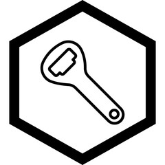 Bottle Opener Vector Icon Design