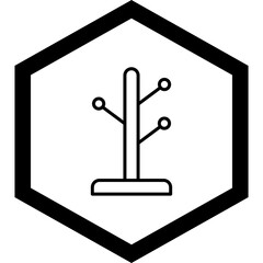 Coat Stand Vector Icon Design