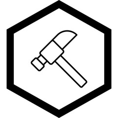 Hammer Vector Icon Design