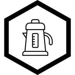 Electric Kettle Vector Icon Design