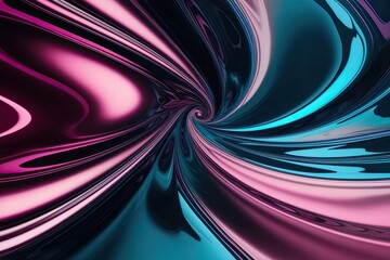 Vibrant Gradient Effects in Modern Abstract Fluid Glass Wave Cinematics