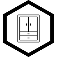 Wardrobe Vector Icon Design