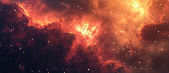 Obraz premium 3D illustration featuring a cartoon rendering of a space nebula suitable for science research and education projects