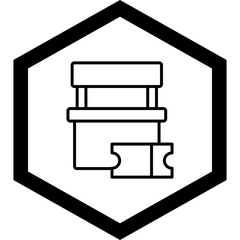 Ticket Office Vector Icon Design