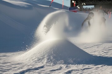 Frosty White Shade Powder Festival on Immaculate Canvas