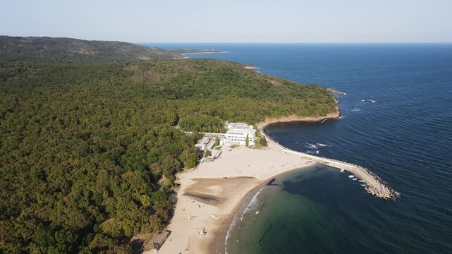 Amazing Aerial view of Perla beach, Burgas Region, Bulgaria 