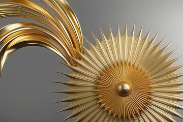 Elegant Golden Stream Design Showcasing Luxury and Brilliance