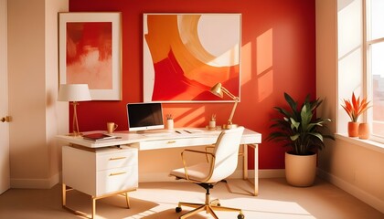 Fototapeta premium Photo interior modern design room 3d illustration