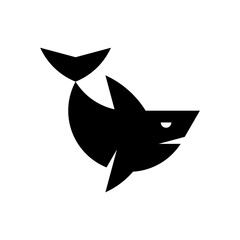 Shark logo. Icon design. Template elements