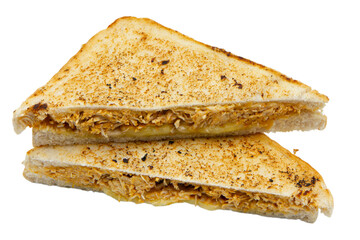 club sandwich on white