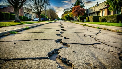 Cracked sidewalks filled with footprints , urban, concrete, texture, pavement, broken, worn, patterns, journey, walking, pathway