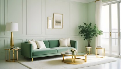 Fototapeta premium Photo interior modern design room 3d illustration