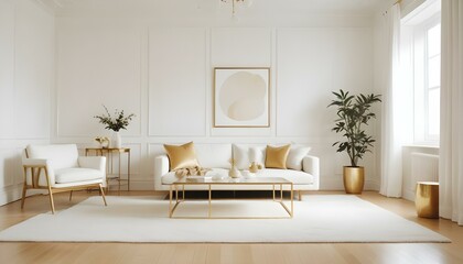 Fototapeta premium Photo interior modern design room 3d illustration