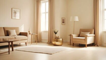 Fototapeta premium Photo interior modern design room 3d illustration