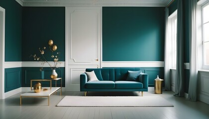 Photo interior modern design room 3d illustration