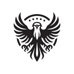 Obraz premium Minimalist eagle logo