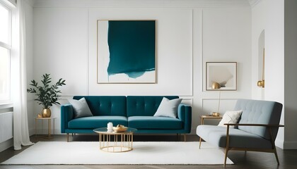 Photo interior modern design room 3d illustration