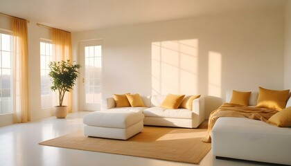 Fototapeta premium Photo interior modern design room 3d illustration