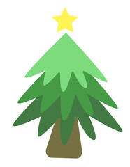 Obraz premium Christmas tree icon