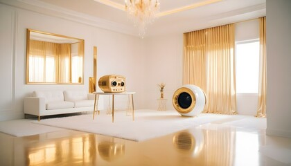 Fototapeta premium Photo interior modern design room 3d illustration