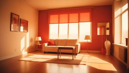 Fototapeta premium Photo interior modern design room 3d illustration