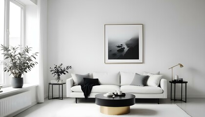 Photo interior modern design room 3d illustration