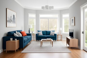 american style internal home design living room