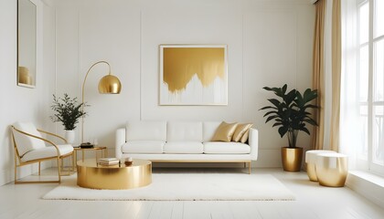 Photo interior modern design room 3d illustration