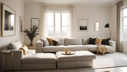 Photo interior modern design room 3d illustration